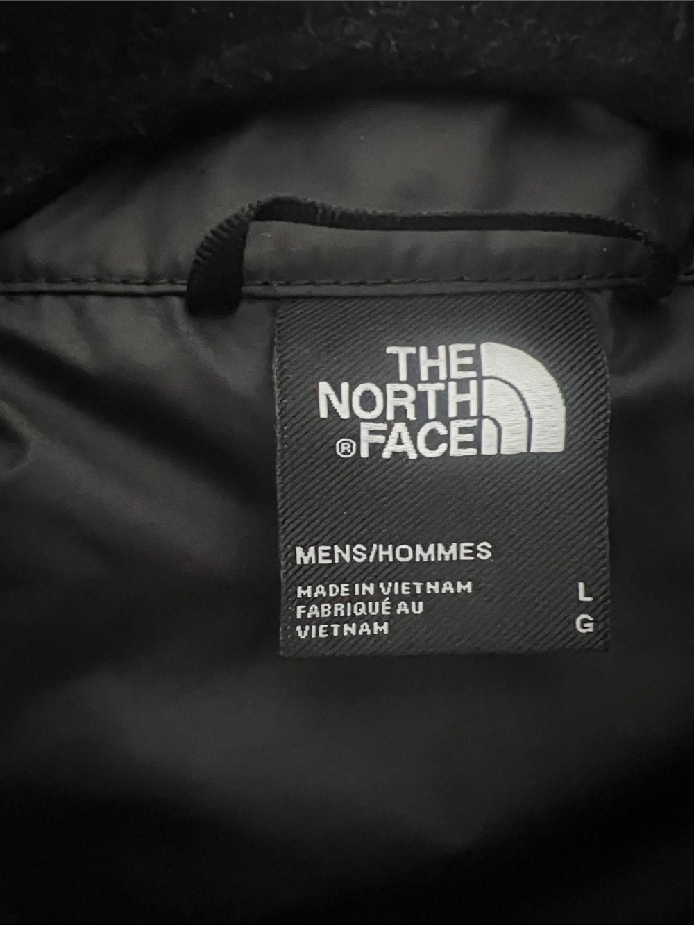 The North Face Black Quilted Insulated Puffer Vest with Turquoise Logo L EUC - Picture 4 of 8